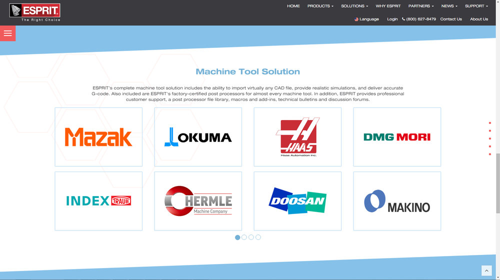 ESPRIT CAD/CAM Software lança novo website e marca inovadora